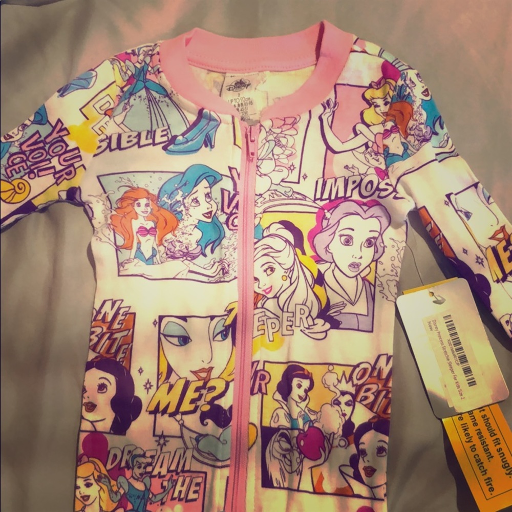 Disney Princess Stretchie Sleeper, size 2